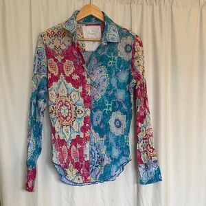 Multicolor Floral Button Down Shirt